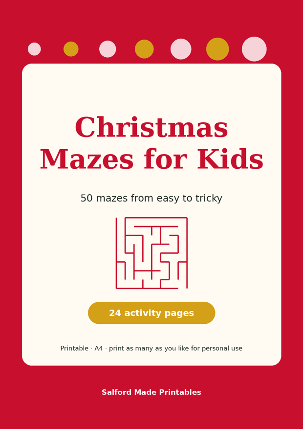 Christmas Mazes for Kids PDF