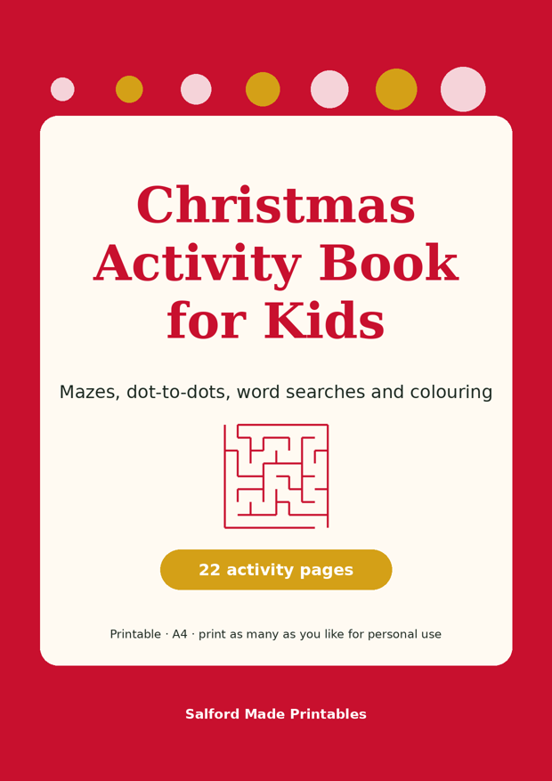 Christmas Activity Book for Kids PDF