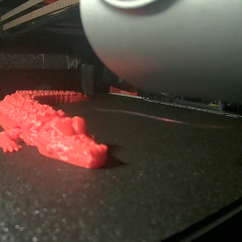 Articulated Flexi Crocodile - Red